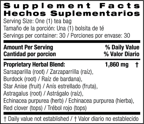 Lymph Support Tea by Bio Nutrition - Island Health Hut