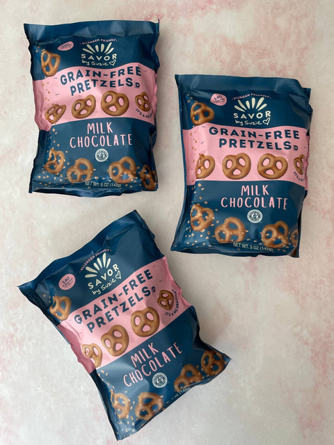 Milk Chocolate Grain Free Pretzels - Island Health Hut