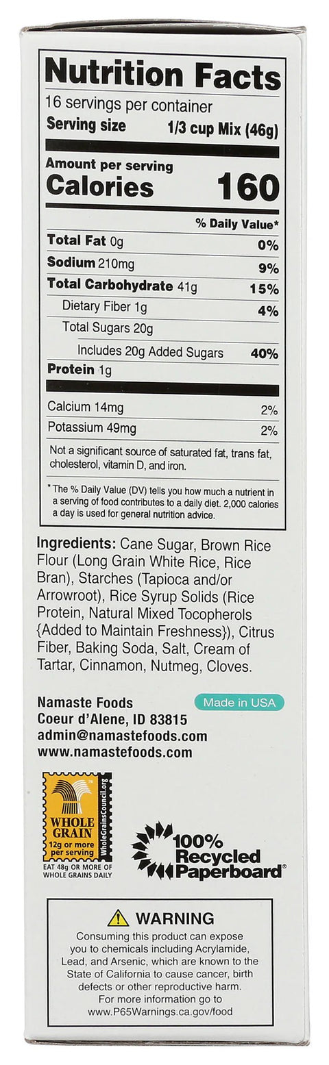 Namaste Foods Cake Mix - Spice - Island Health Hut