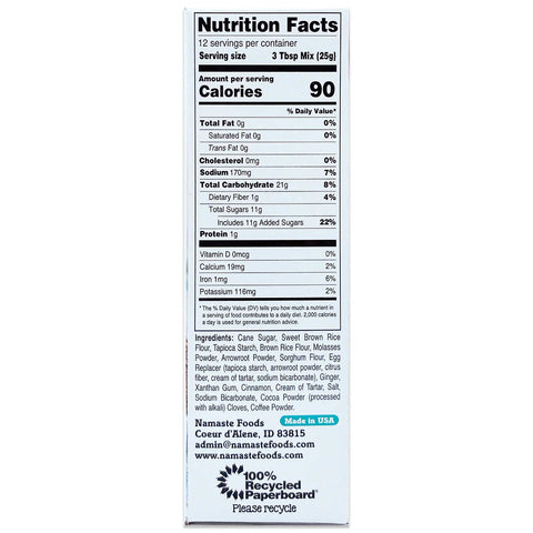 Namaste Ginger Molasses Cookie Mix - Island Health Hut