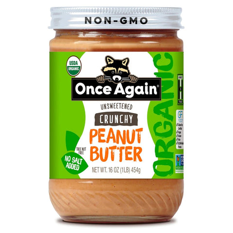 Once Again Organic Peanut Butter - Crunchy - Island Health Hut