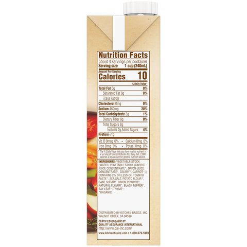 Organic Vegetable Stock - Island Health Hut