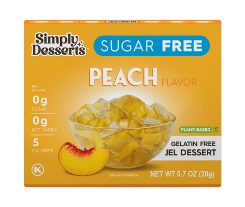 Peach Jel Dessert - Island Health Hut
