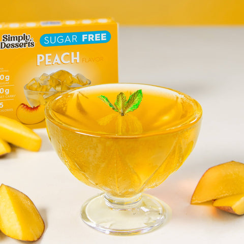 Peach Jel Dessert - Island Health Hut