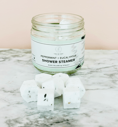 Peppermint + Eucalyptus Mini Shower Steamers - Island Health Hut
