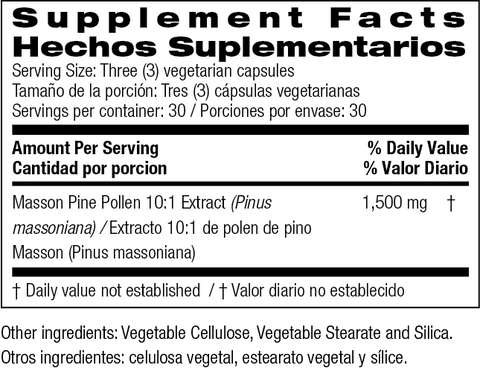 Pine Pollen by Bio Nutrition - Island Health Hut