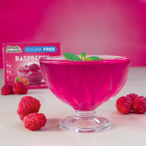 Raspberry Jel Dessert - Island Health Hut