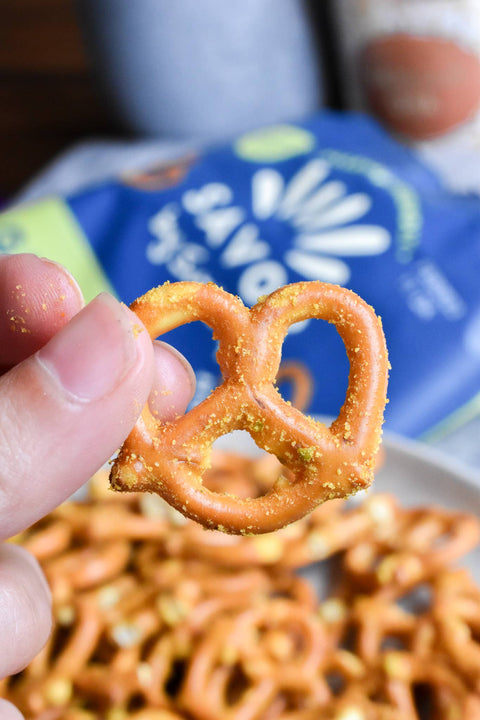 Roasted Garlic & Herb Grain Free Pretzels Mini Bags 1.5 oz - Island Health Hut