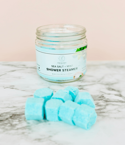 Sea Salt + Mint Mini Shower Steamers - Island Health Hut