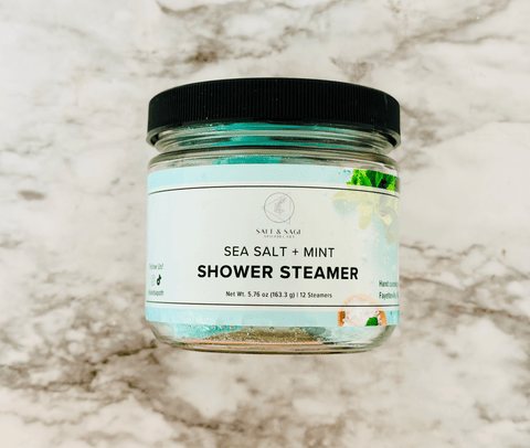 Sea Salt + Mint Mini Shower Steamers - Island Health Hut
