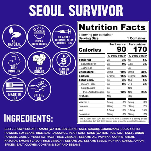 Seoul Survivor Jerky - Island Health Hut
