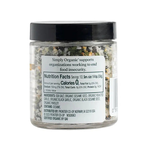 Simply Organic Black Garlic Finishing Salt - Island Health Hut