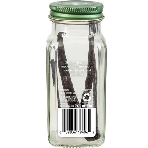 Simply Organic Madagascar Vanilla Beans 2ct - Island Health Hut