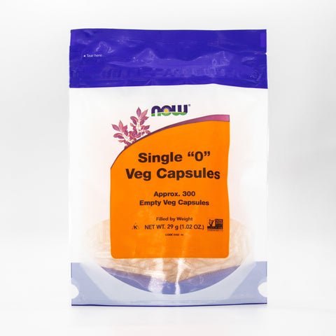 Single “0” Veggie Capsules by NOW - Island Health Hut