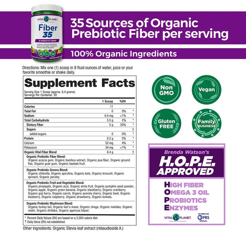 Vital Planet Fiber 35 - Island Health Hut