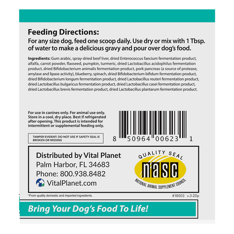 Vital Planet Living Meal Digest Aid - Island Health Hut