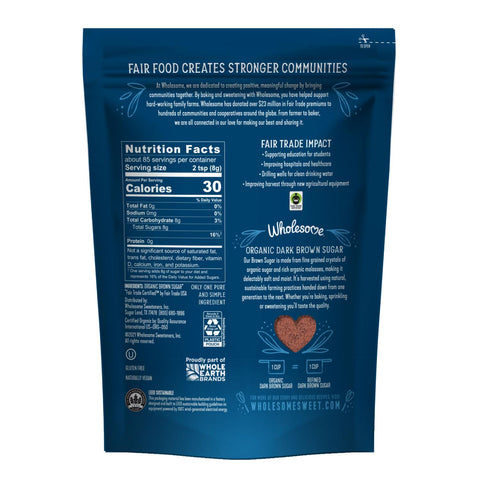 Wholesome Organic Dark Brown Sugar 24oz - Island Health Hut