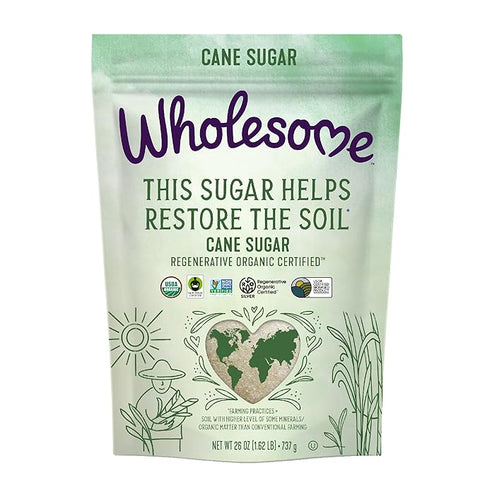 Wholesome Organic Sugar Cane Granules 26oz - Island Health Hut