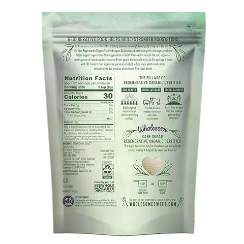 Wholesome Organic Sugar Cane Granules 26oz - Island Health Hut