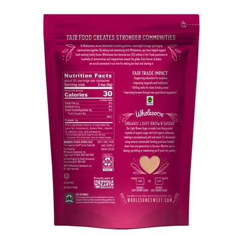 Wholesome Regenerative Organic Certified® Light Brown Sugar - Island Health Hut