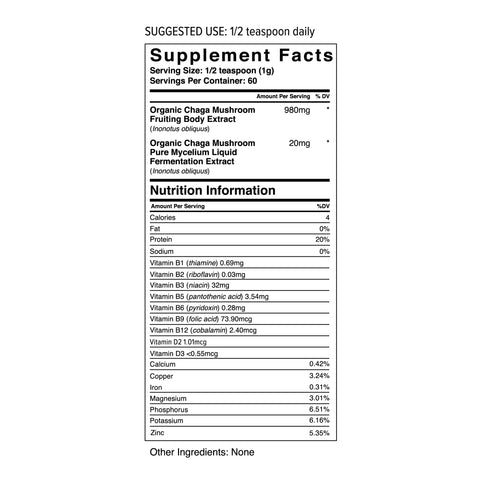 Wholesun Chaga Powder - Island Health Hut